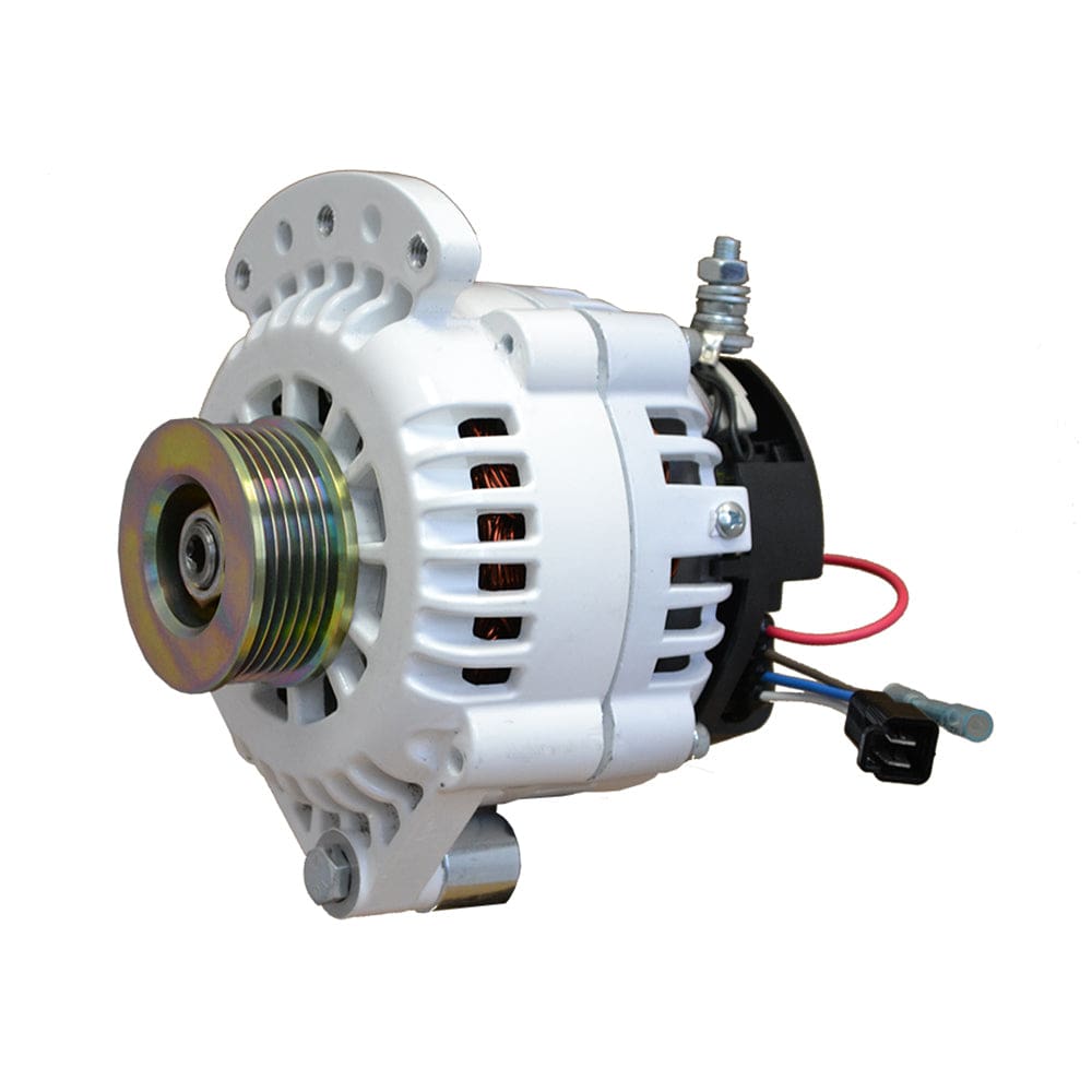 Balmar Alternator 120 Amp 12V 1-2 Single Foot Single K6 Pulley w/ Isolated Grounding - Electrical | Alternators - Balmar