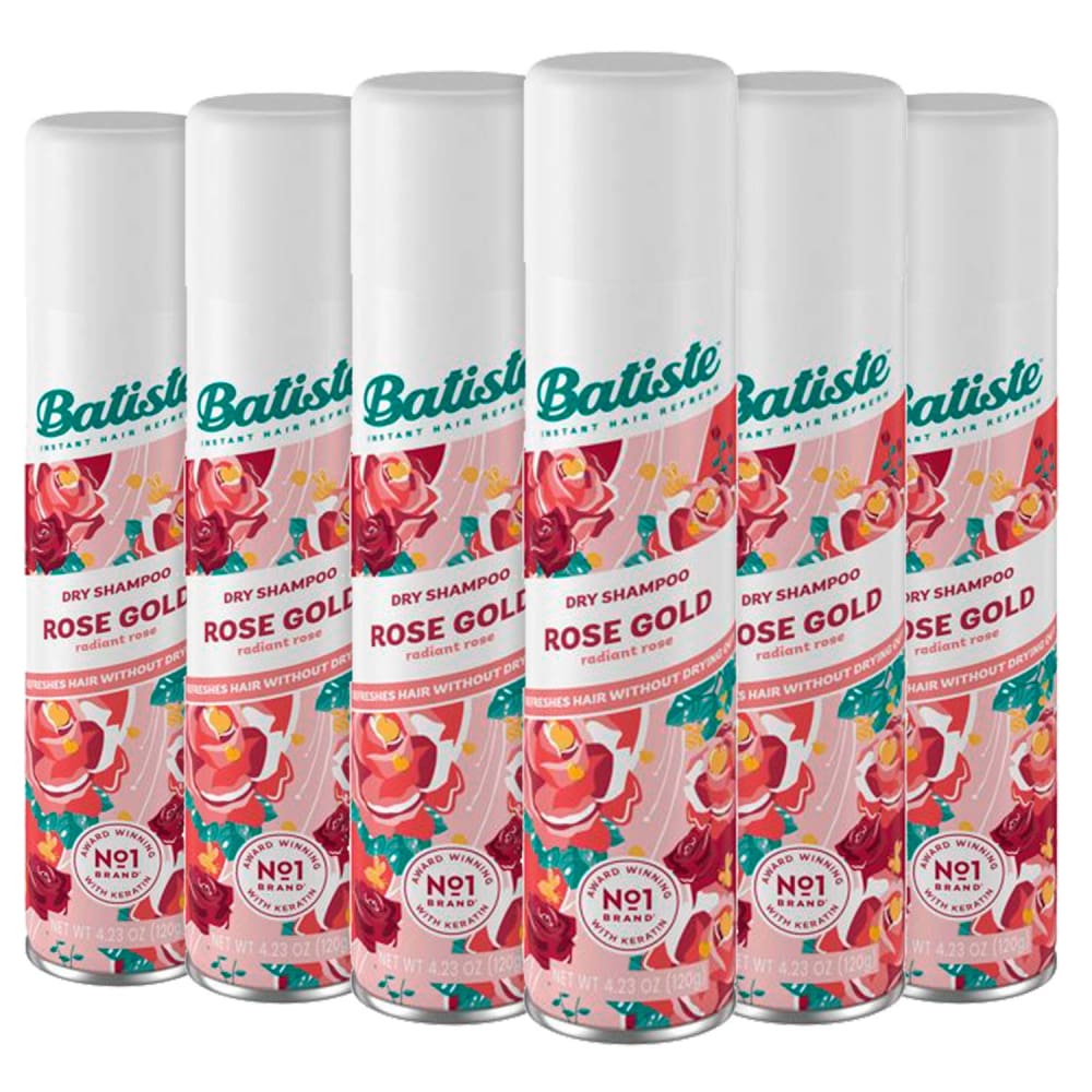 Batiste Dry Shampoo Rose Gold Bulk 4.23 Oz (120g) - 6 Pack - Shampoo - Batiste