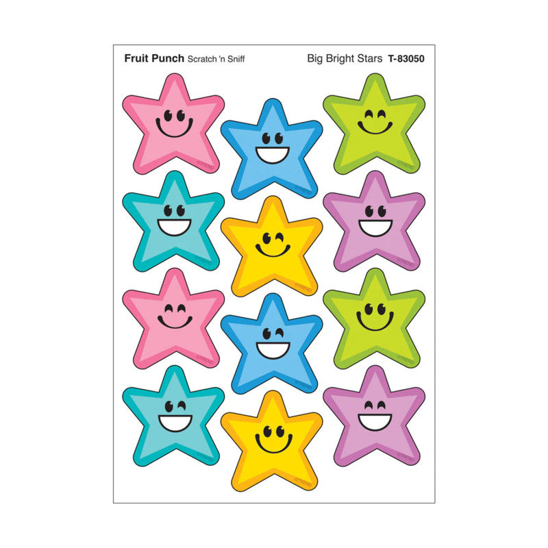 Stinky Stickers Bright Stars Fruit Punch Scent (Pack of 12)