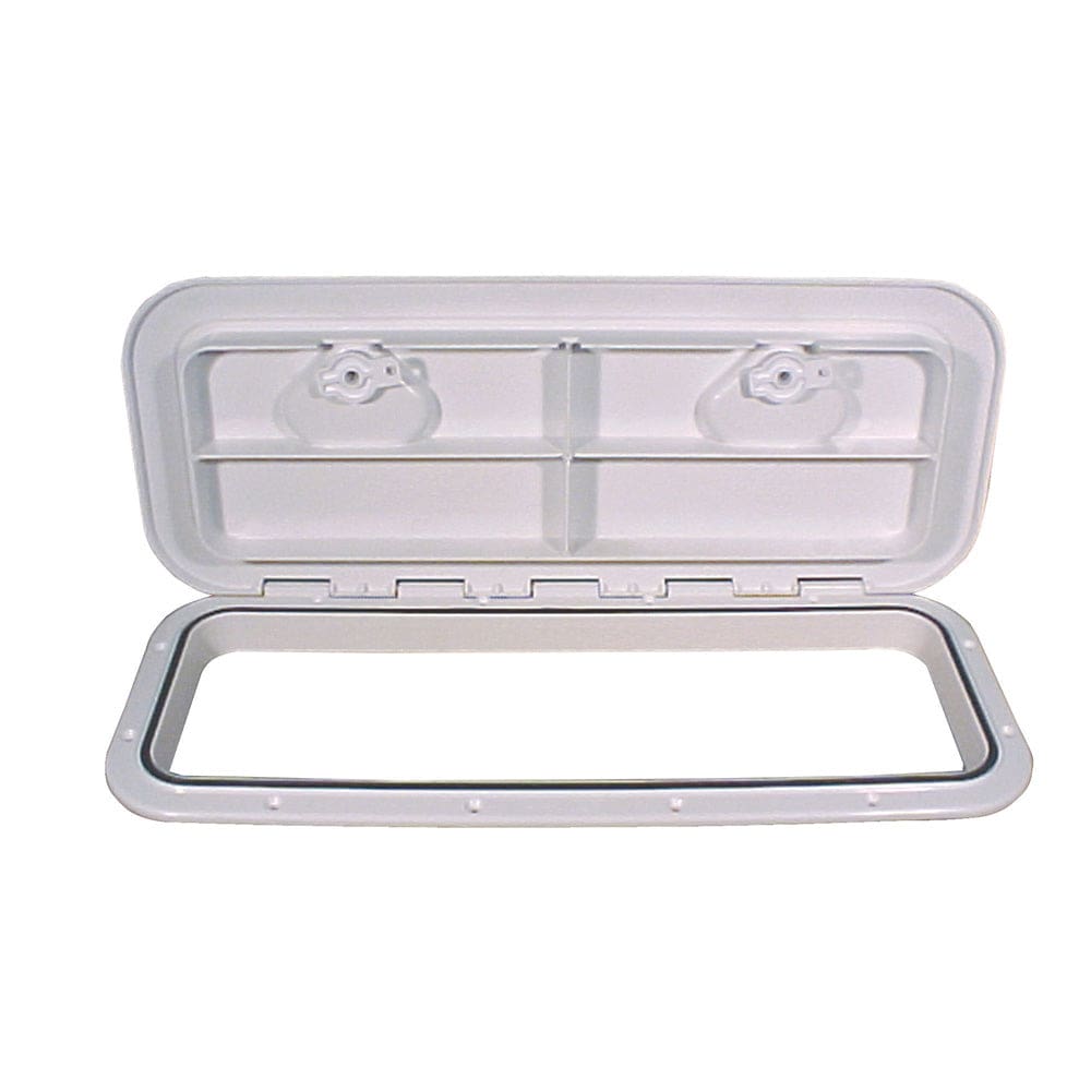 Beckson 10x24 Flush Hatch Horizontal or Vertical - White - Marine Hardware | Hatches - Beckson Marine