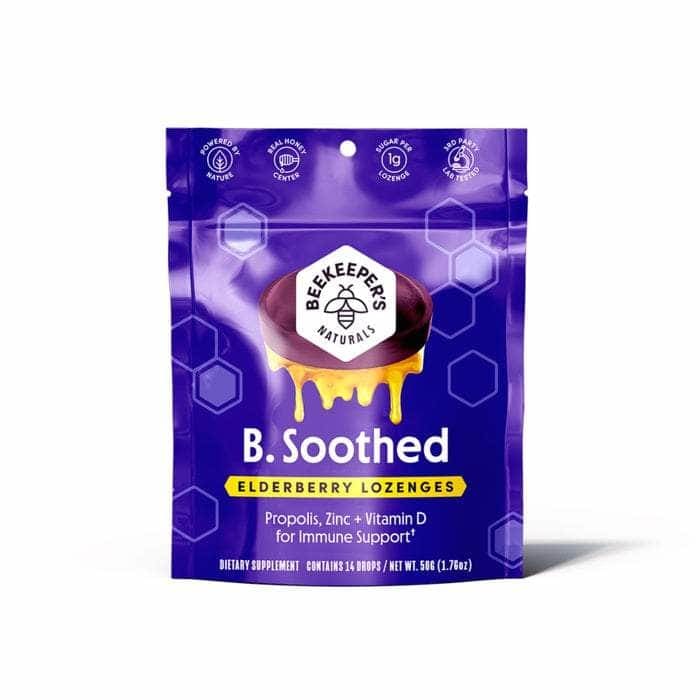 BEEKEEPERS BEEKEEPERS B Soothed Elderberry Lozenges, 50 gm