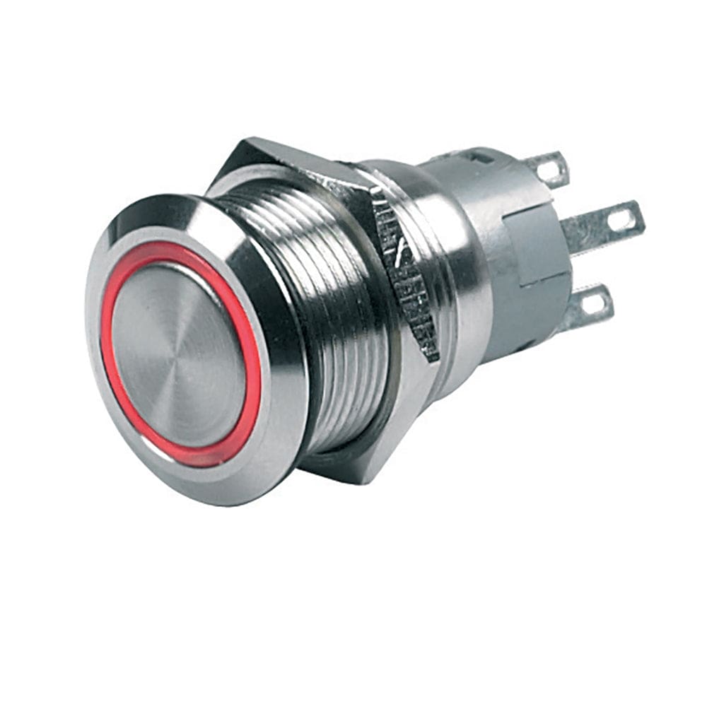 BEP Push-Button Switch 12V Latching On/ Off - Red LED - Electrical | Switches & Accessories - BEP Marine
