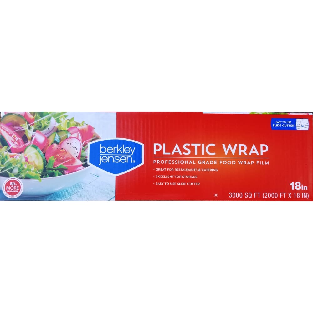Berkley Jensen 18 x 3,000β Plastic Film Wrap - Clear - Berkley Jensen