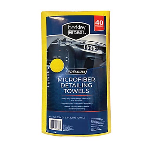 Berkley Jensen Premium Microfiber Detailing Towels 40 pk. - Yellow - Home/Home/Home Improvement/Garage & Automotive/Detailing & Car Care/ -