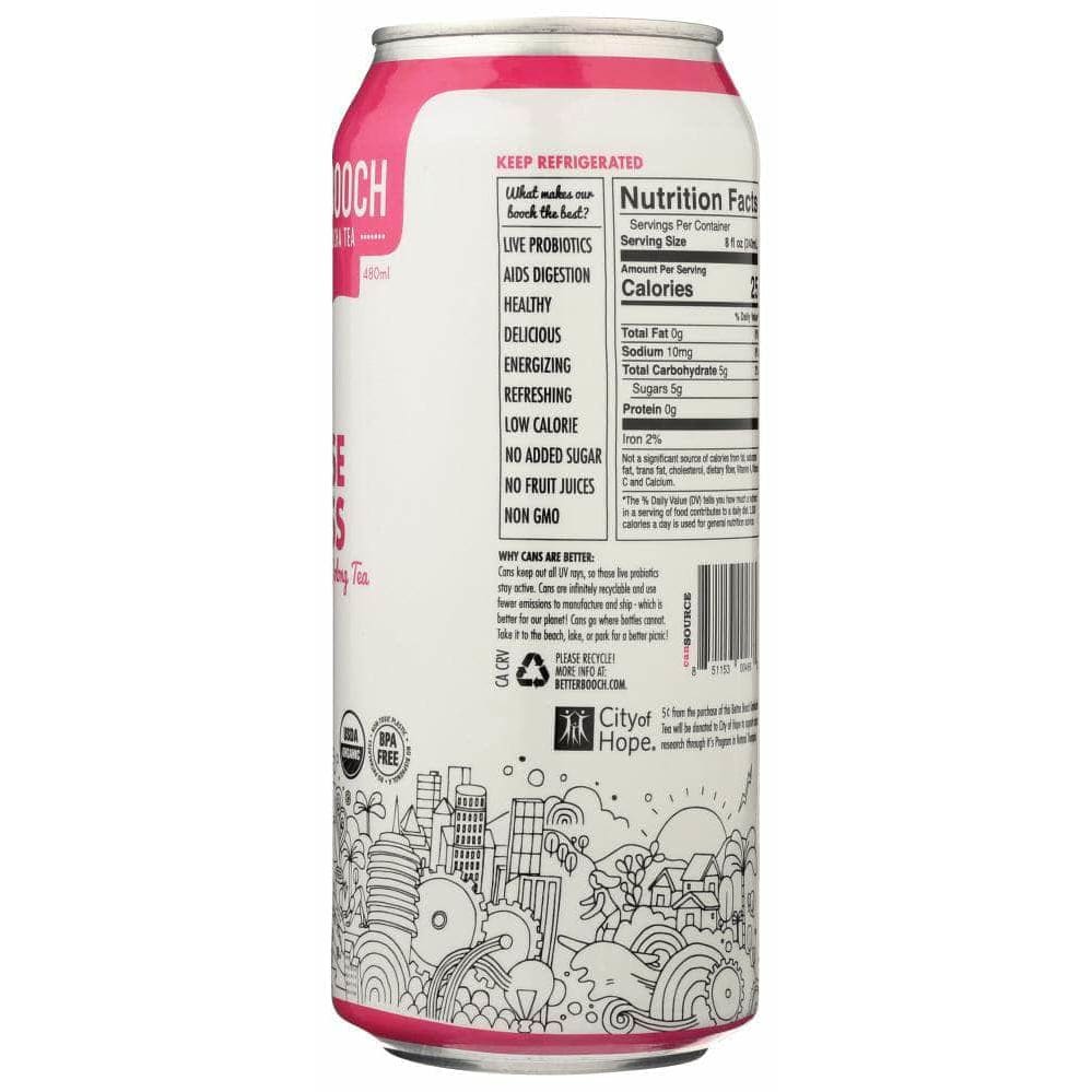 Better Booch Better Booch Rose Bliss Kombucha, 16 oz