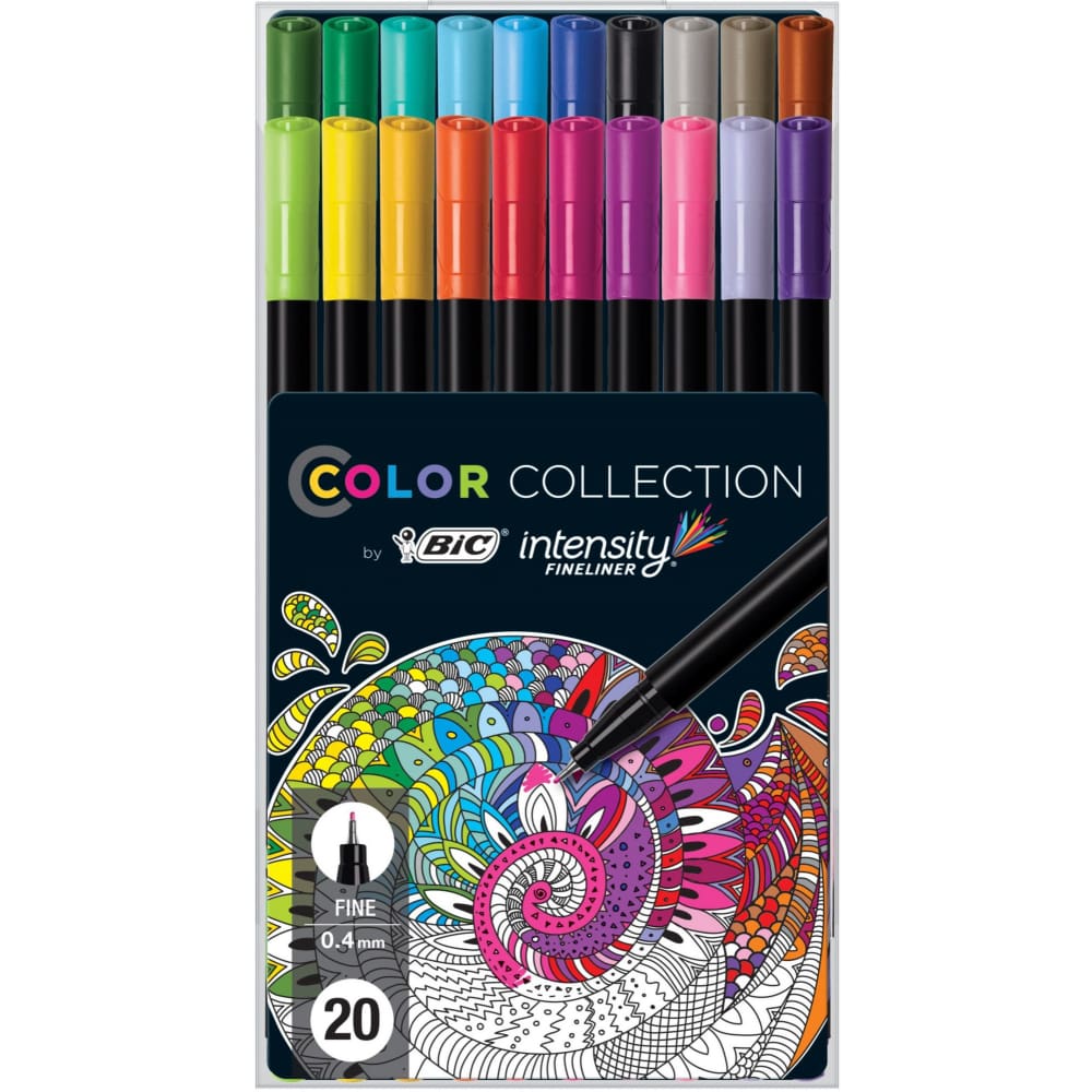 BIC Intensity Fineliner Color Collection Pens 20 pk. - BIC