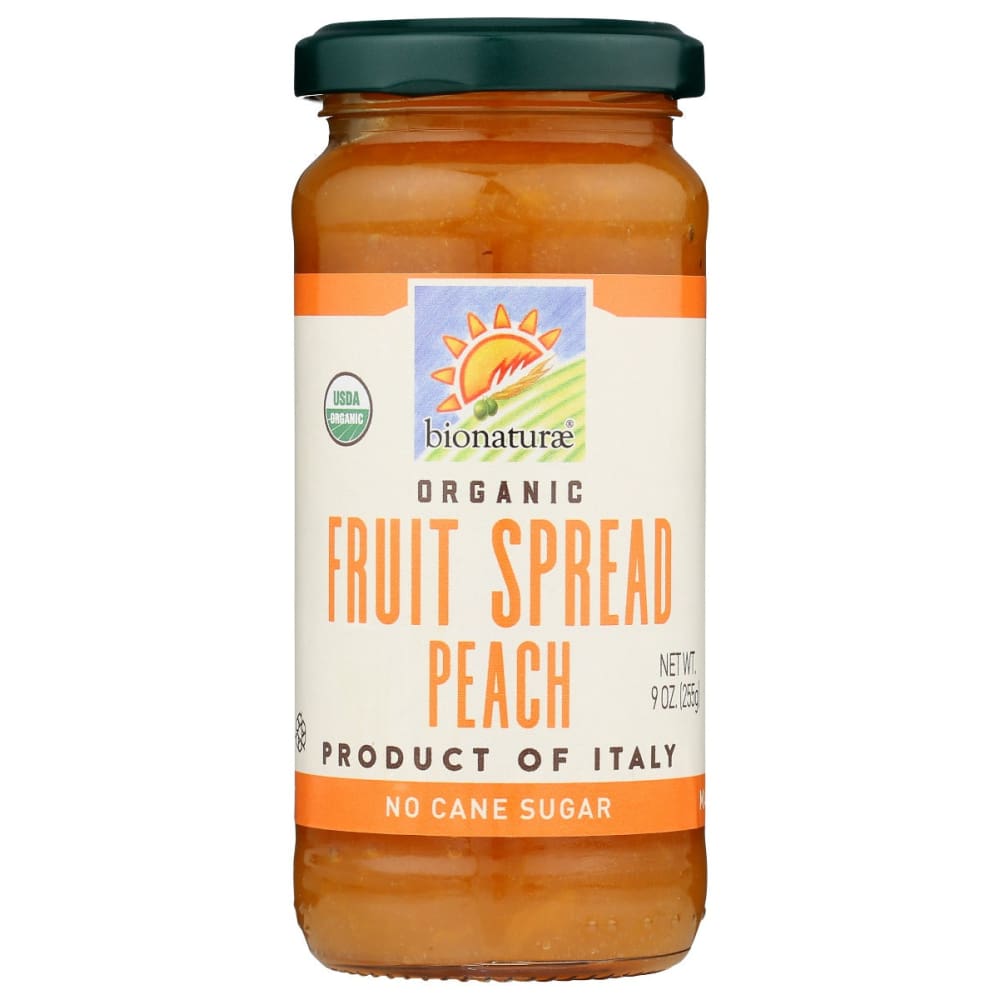 BIONATURAE: Fruit Spread Peach Org 9 oz (Pack of 5) - BIONATURAE