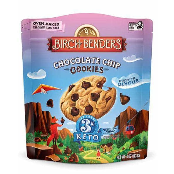 BIRCH BENDERS Grocery > Snacks > Cookies BIRCH BENDERS: Chocolate Chip Cookies, 4 oz