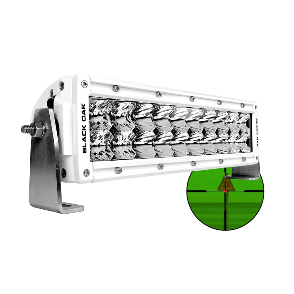 Black Oak Pro Series Double Row Combo Infrared 10 850nm Light Bar - White - Lighting | Light Bars - Black Oak LED