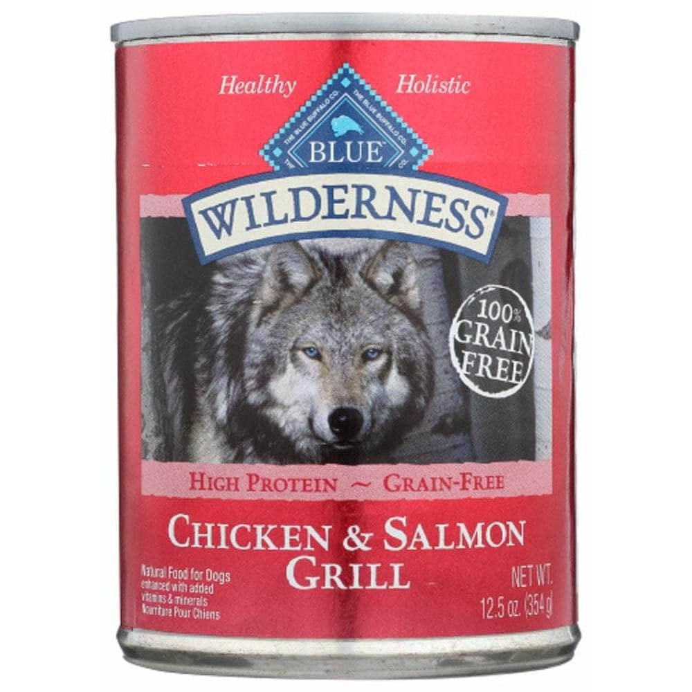 Wilderness Blue Buffalo Wilderness Adult Dog Food Salmon and Chicken Grill, 12.50 oz