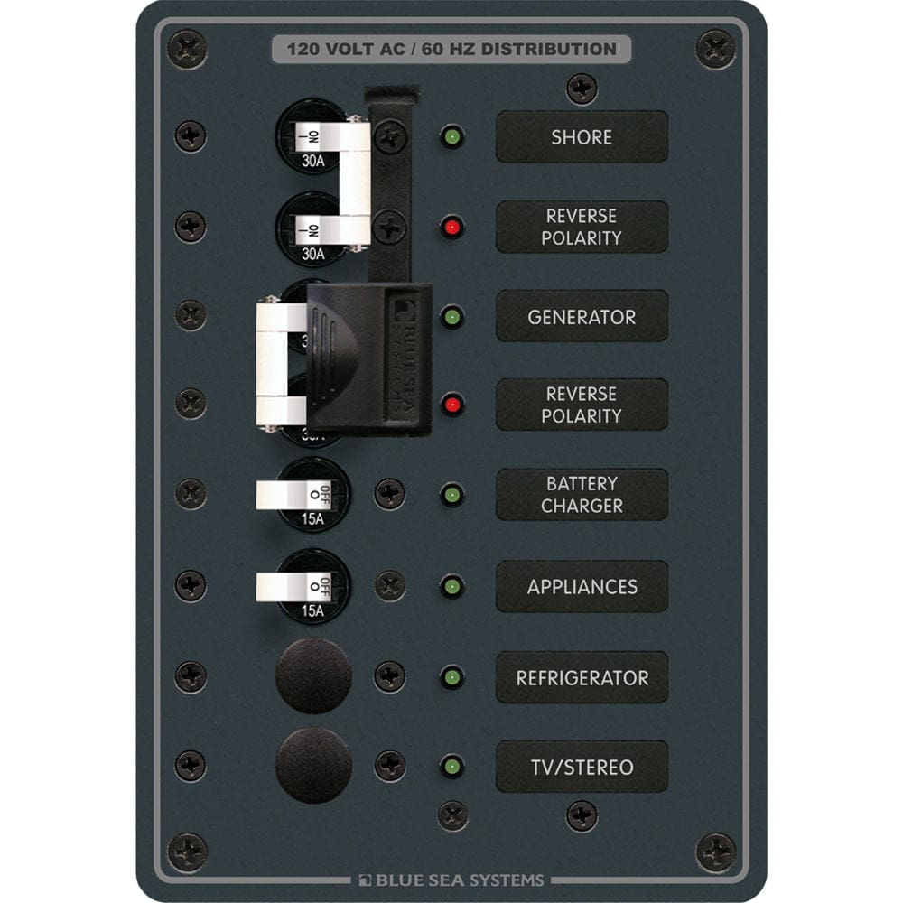 Blue Sea 8467 AC 2 Sources + 4 Positions - Electrical | Electrical Panels - Blue Sea Systems