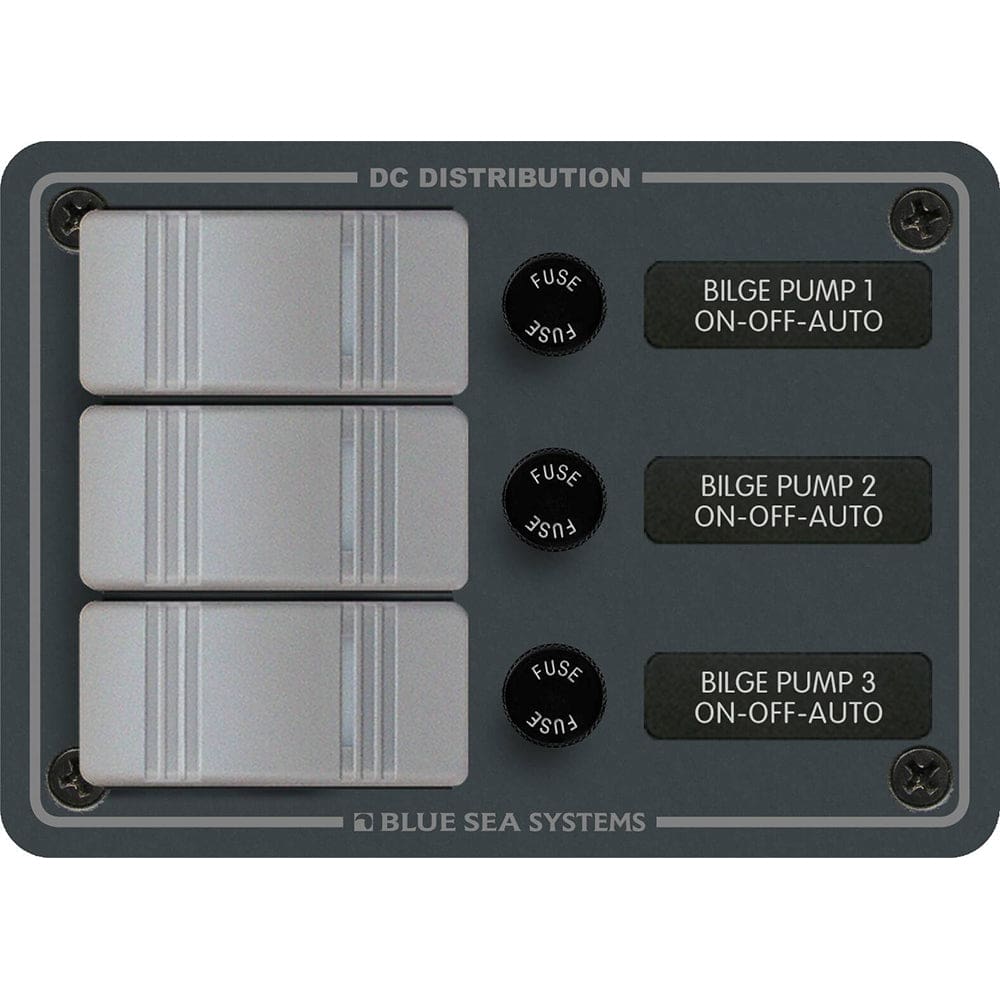 Blue Sea 8665 Contura 3 Bilge Pump Control Panel - Electrical | Switches & Accessories - Blue Sea Systems