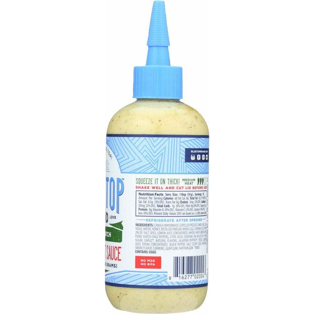 Blue Top Brand Blue Top Brand Creamy Hot Sauce Garlic Hatch, 9 oz