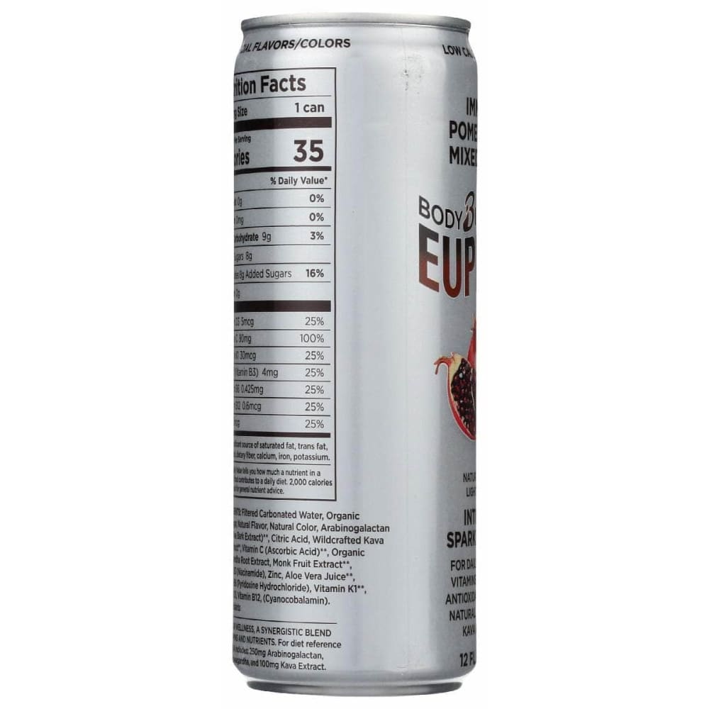 BODY INTELLIGENCE Body Intelligence Water Sprk Pomegran Berry, 12 Fo