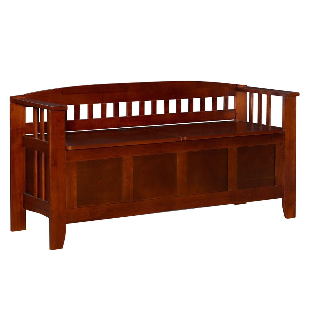 Boswell Storage Bench - Walnut - Linon