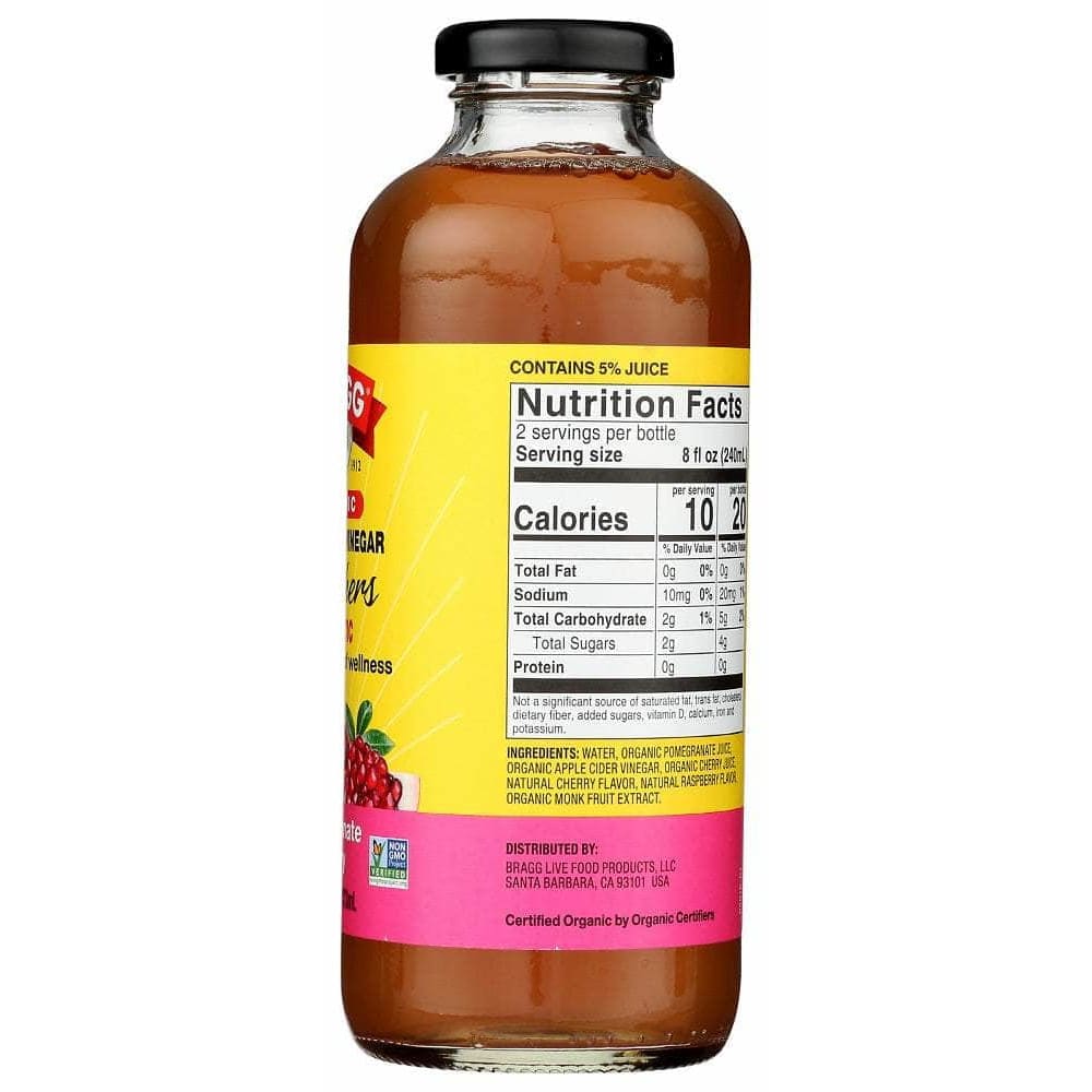BRAGG Bragg Organic Pomegranate Cherry Apple Cider Vinegar Refreshers, 16 Oz