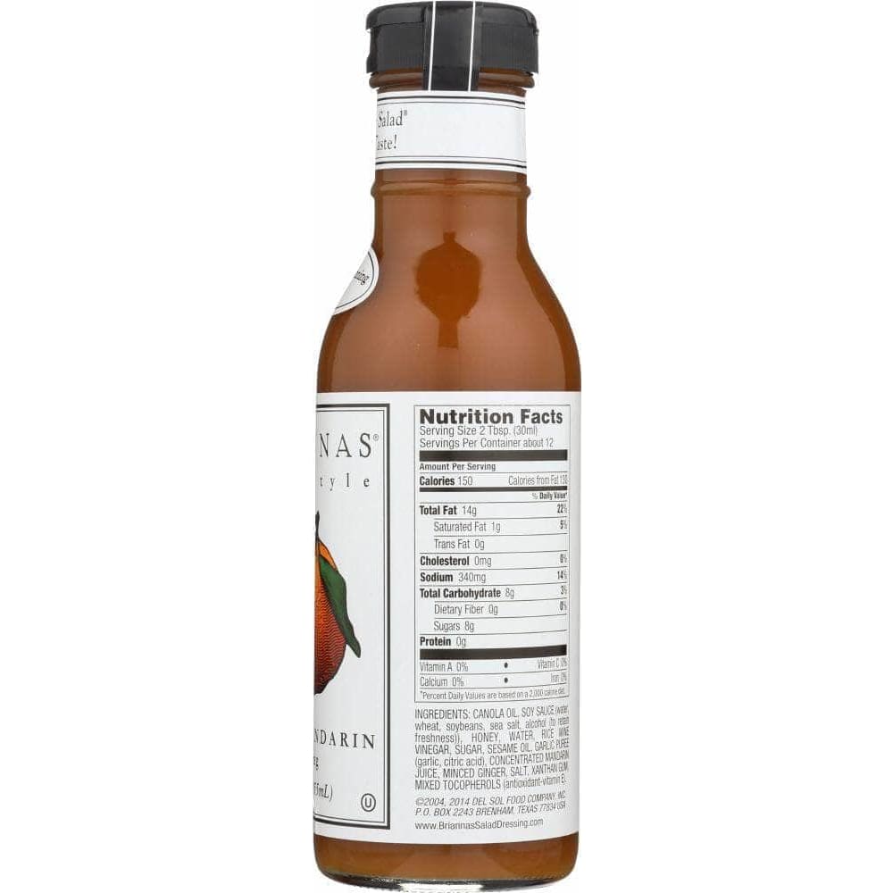 Briannas Briannas Home Style Saucy Ginger Mandarin Dressing, 12 oz