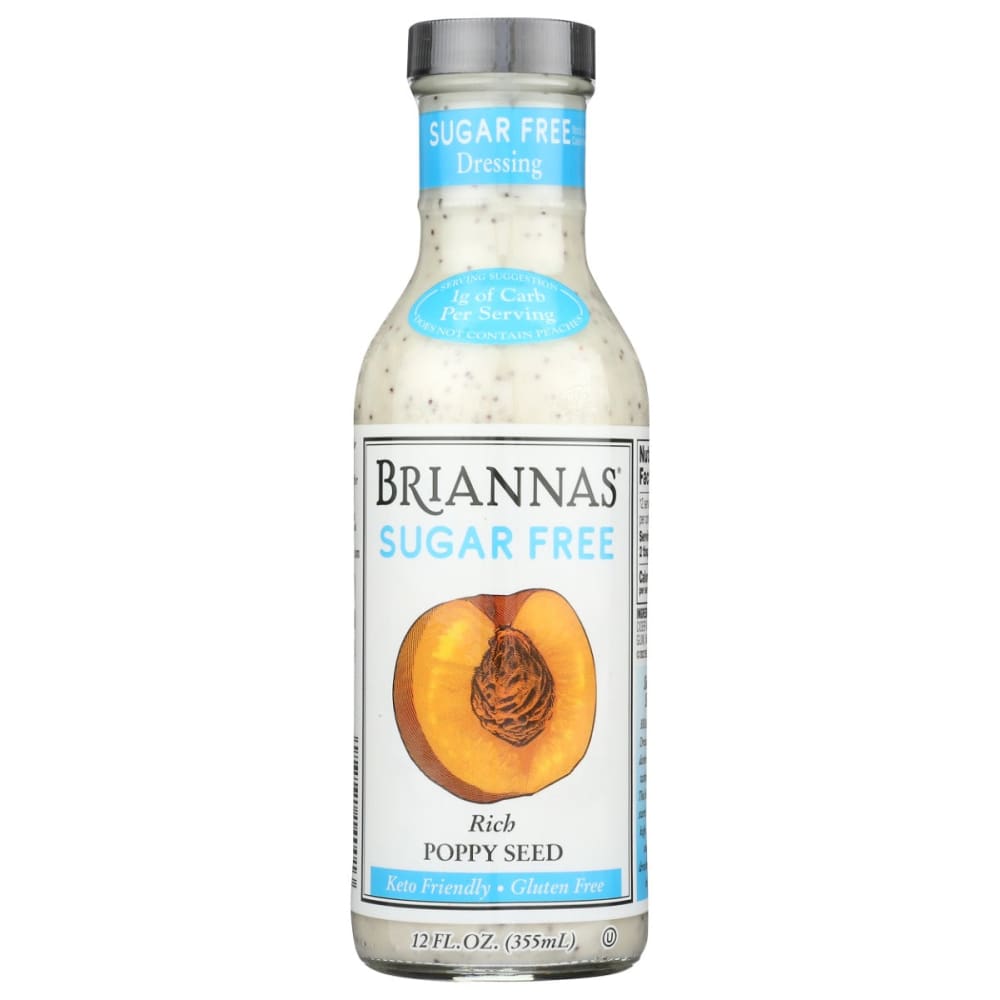 BRIANNAS: Sugar Free Rich Poppy Seed Dressing 12 oz (Pack of 5) - Grocery > Salad Dressings - BRIANNAS