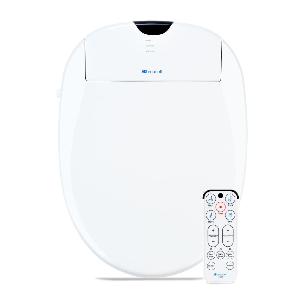 Brondell Swash 1000 Advanced Elongated Bidet Toilet Seat - White - Brondell