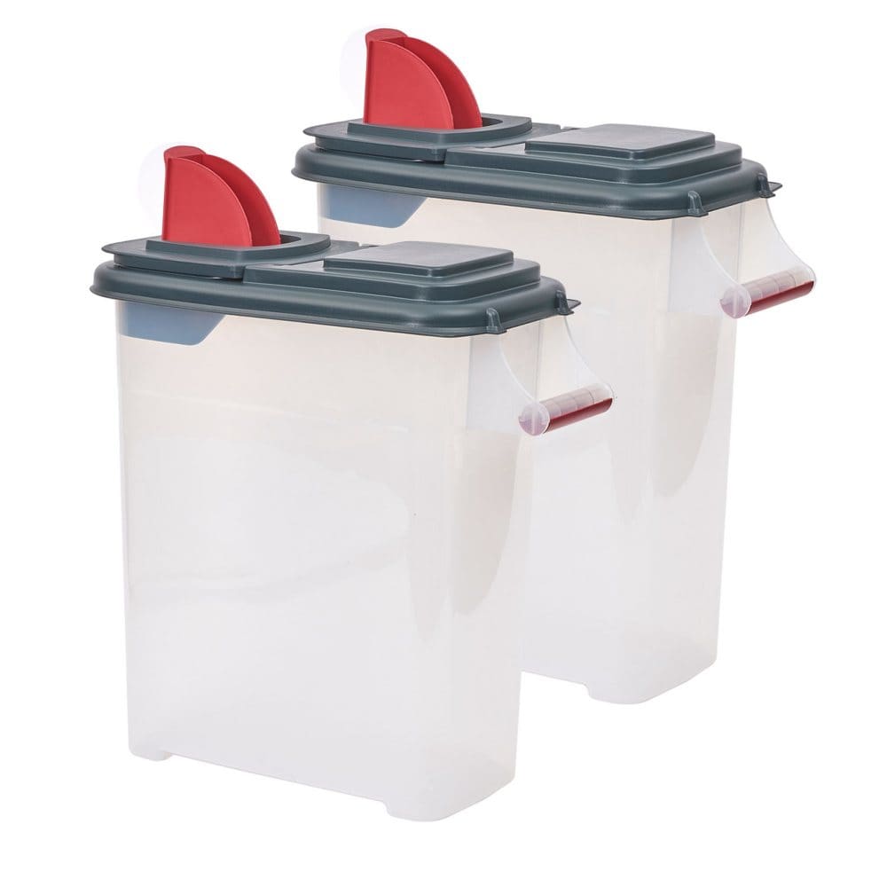 Buddeez 40 Lb. Pellet and Multi-Use Storage Dispenser 2-Pack - Totes & Bins - Buddeez