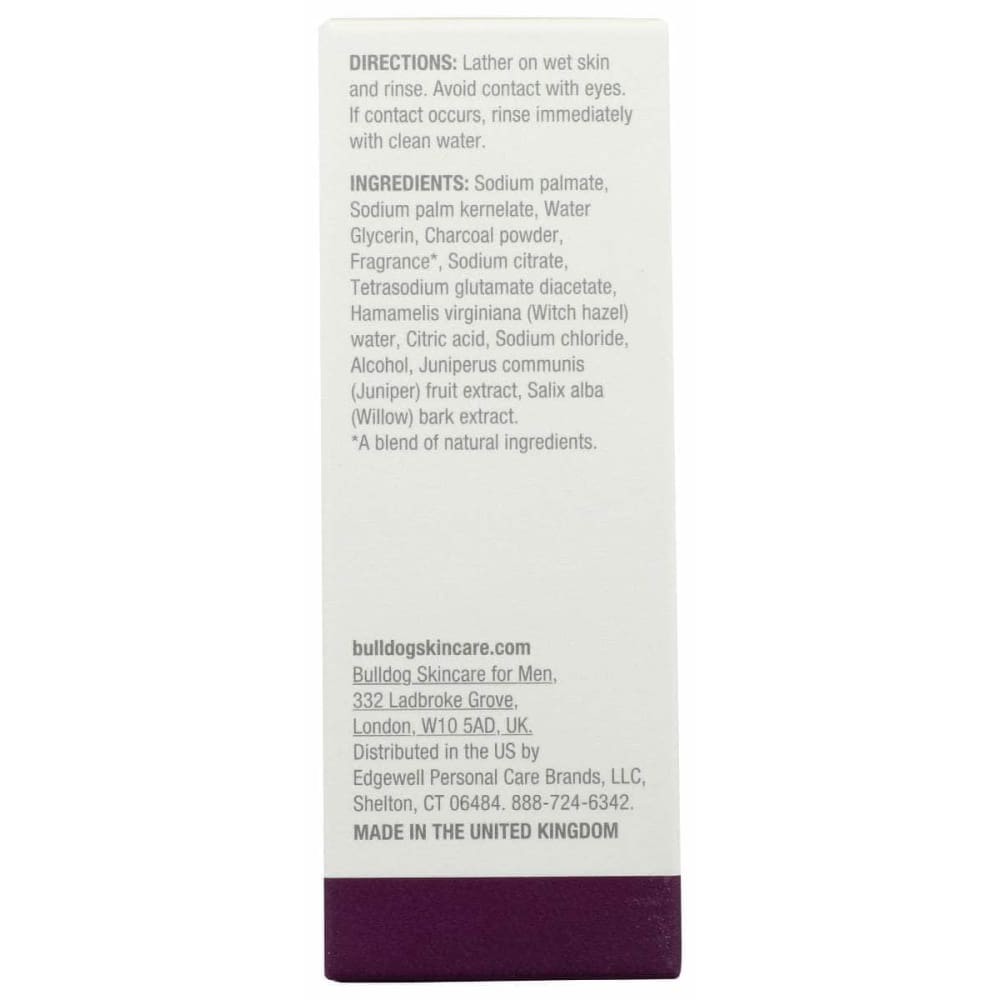 BULLDOG Beauty & Body Care > Soap and Bath Preparations > Soap Bar BULLDOG Soap Bar Oil Control, 7 oz