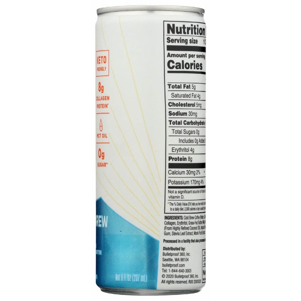 BULLETPROOF Bulletproof Coffee Rtd Cld Brw Vnla, 8 Fo