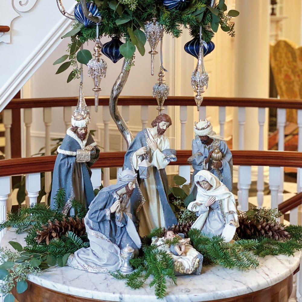 Burton + Burton 6 Piece Gray Nativity Set - Indoor Holiday Decor - Burton
