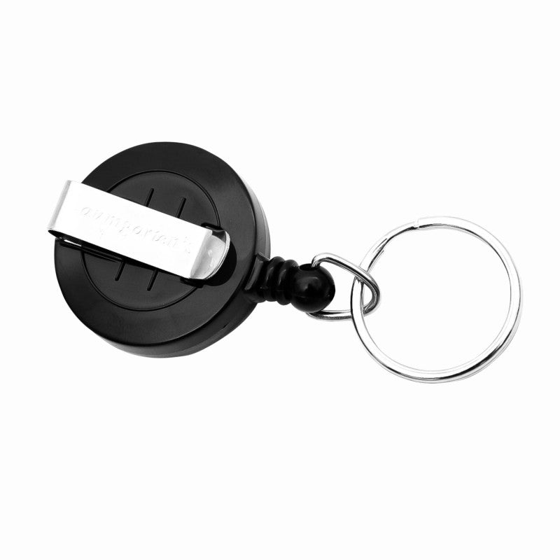 Id Card Reel with Ring Black (Pack of 12)