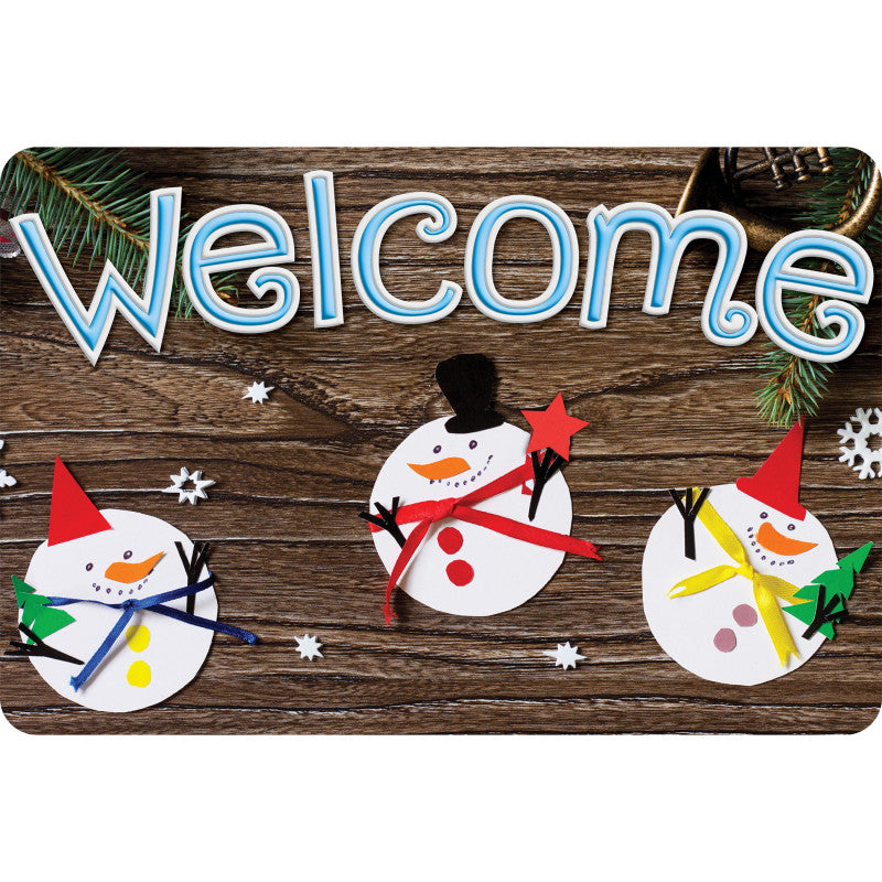 Welcome Mat 15.5X23.5 3 Snowmen Crafted (Pack of 2)