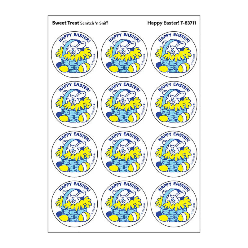 Stinky Stickers Sweet Treat Scent Happy Easter (Pack of 12)