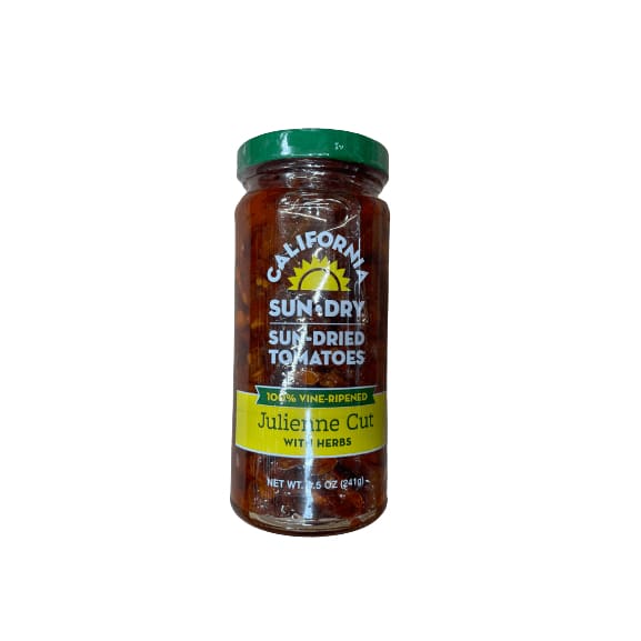 California California Sun-Dry Sun-Dried Tomatoes Sun-Dried Tomatoes Juliene Cut With Herbs, 8.5 OZ