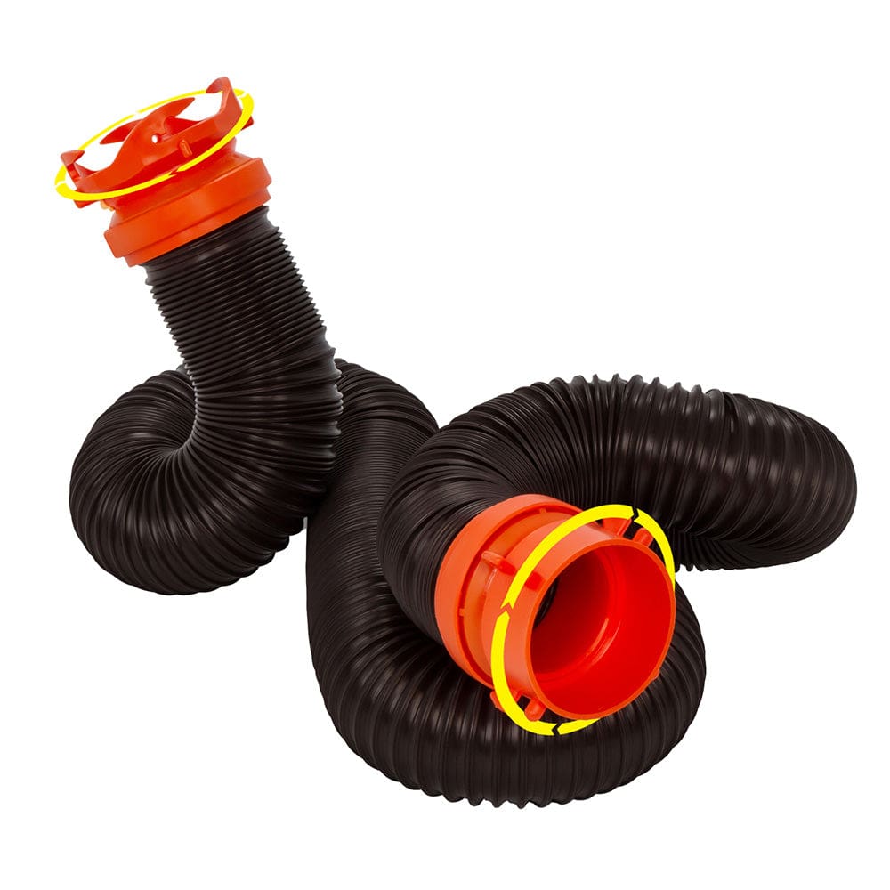 Camco RhinoFLEX 10’ Sewer Hose Extension w/ Swivel Bayonet & Lug - Automotive/RV | Sanitation - Camco