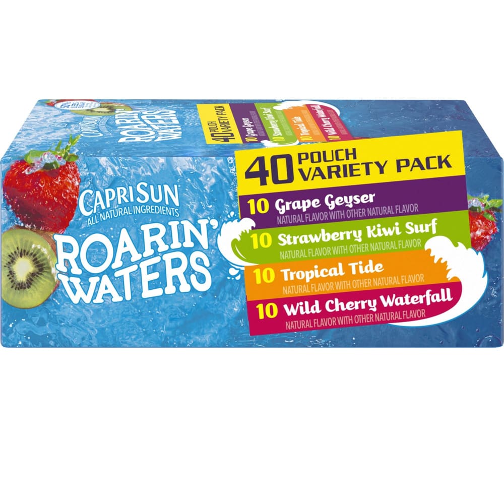 Capri Sun Roarin’ Waters Naturally Flavored Beverage 40 ct. - Home/Grocery Household & Pet/Beverages/Juice/ - Capri Sun