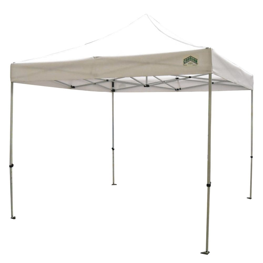 Caravan® Canopy Sports MonarchShade 10’x10’ - White Instant Canopy - Outdoor Canopy Tents - Caravan