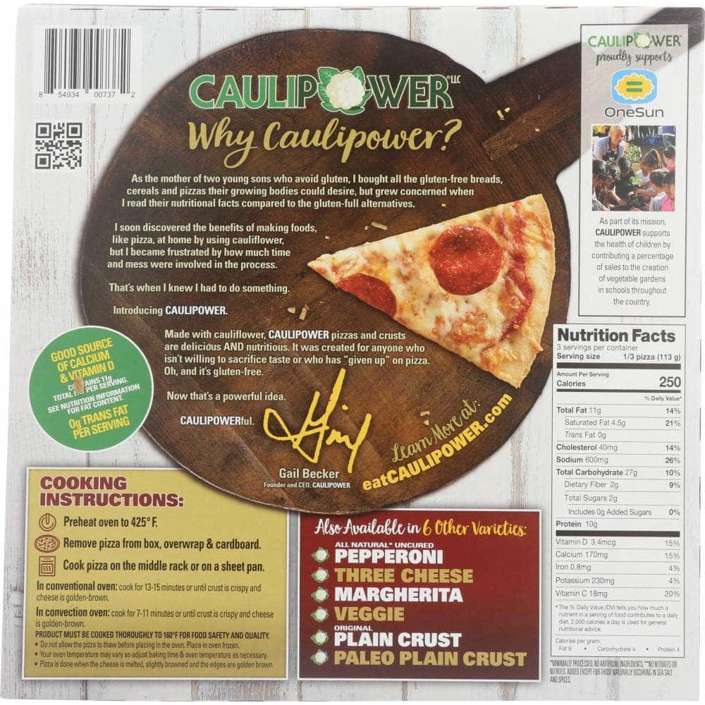 Caulipower Caulipower Pizza Turkey Pepperoni Uncured, 12 oz
