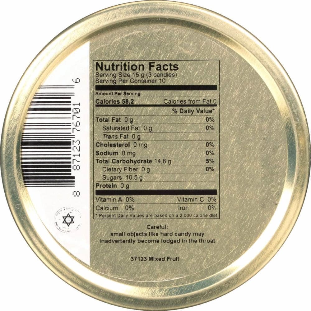 CAVENDISH & HARVEY Grocery > Chocolate, Desserts and Sweets > Candy CAVENDISH & HARVEY: Tins Mixed Fruit Drops, 5.3 oz