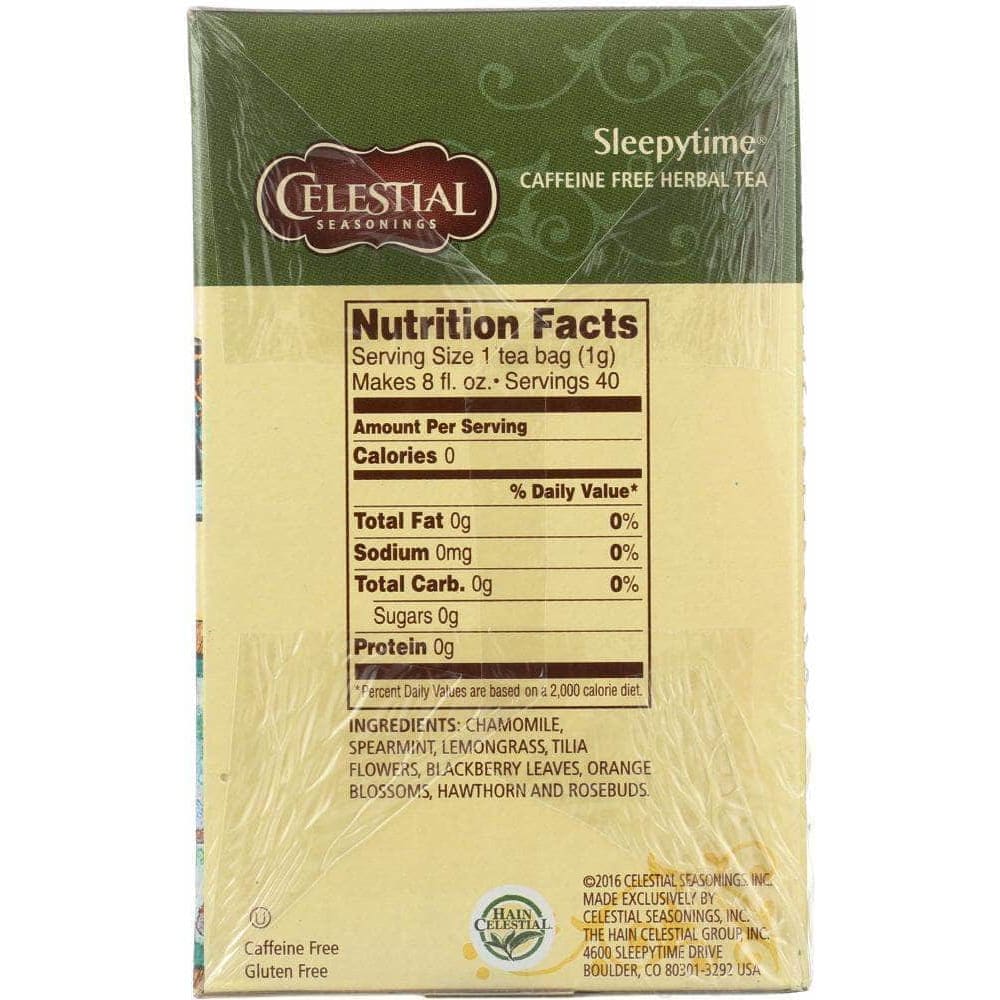 Celestial Seasonings Celestial Seasonings Sleepytime Caffeine Free Herbal Tea 40 Tea Bags, 2.0 oz