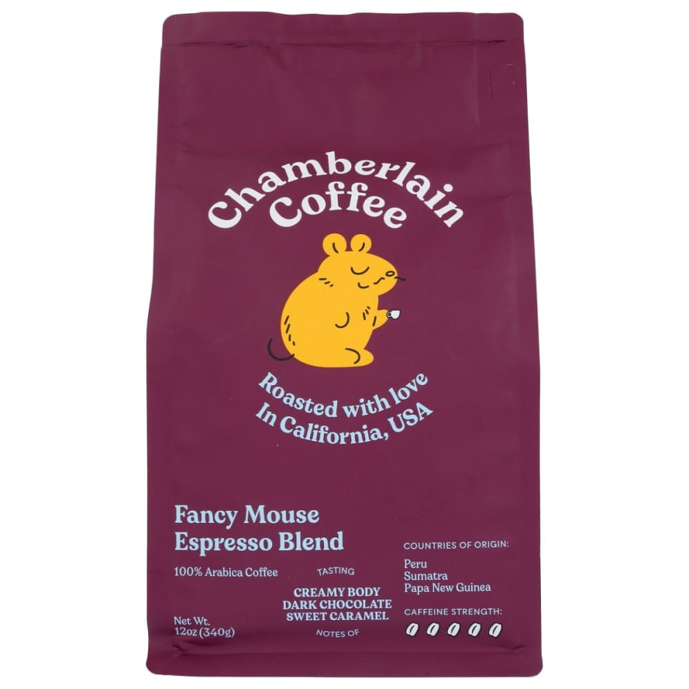 CHAMBERLAIN COFFEE: Espresso Ground Fancy Mouse 12 OZ - Beverages > Coffee Tea & Hot Cocoa - CHAMBERLAIN COFFEE