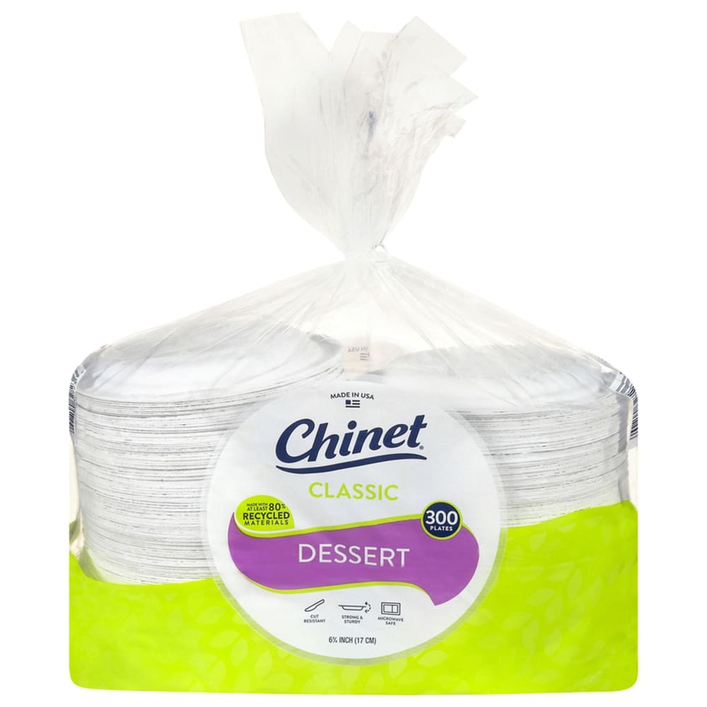 Chinet 6.5 Classic White Appetizer and Dessert Plates 300 ct. - Chinet