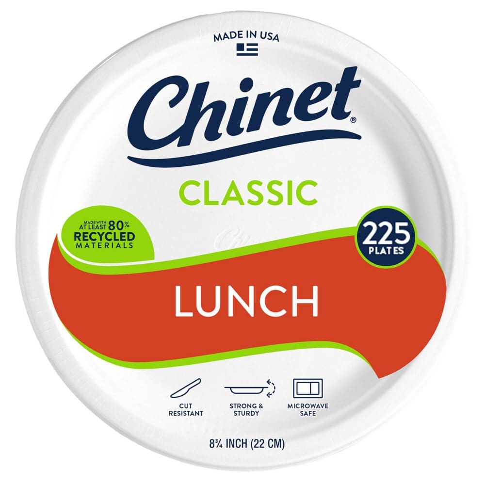Chinet Classic Lunch Paper Plate 8.75 (225 ct.) - Disposable Tableware - Chinet