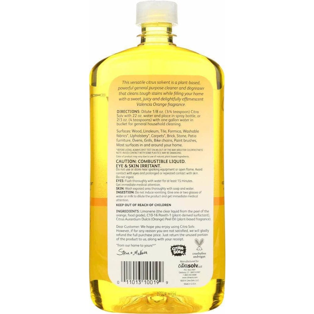 Citra Solv Citra Solv Citrus Solvent Orange, 32 oz