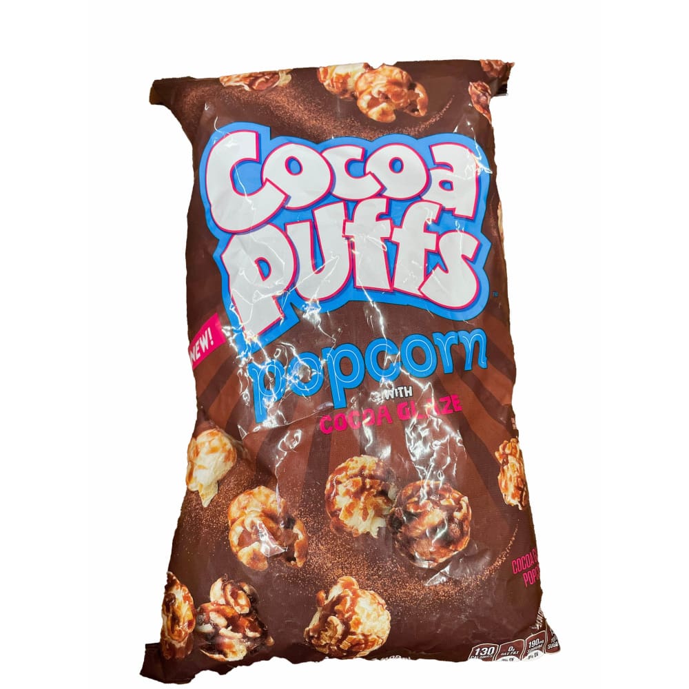 Cocoa Puffs Popcorn Snack with Cocoa Glaze, Chocolate Popcorn, 7 oz