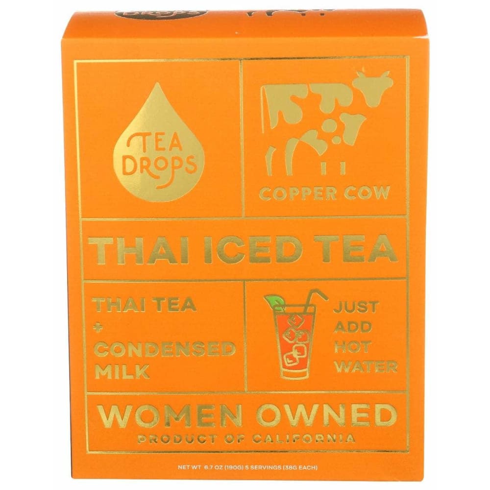 COPPER COW COFFEE Tea Thai, 10 bx ShelHealth