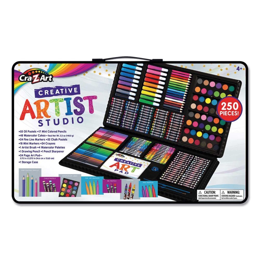 Cra-Z-Art Creative Artist Studio 250 Pieces - Arts & Crafts - Cra-Z-Art