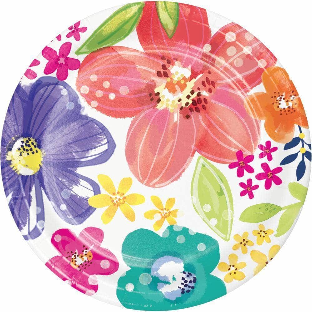 CREATIVE CONVERTING CREATIVE CONVERTING Meadow Luncheon Plate, 8 ea