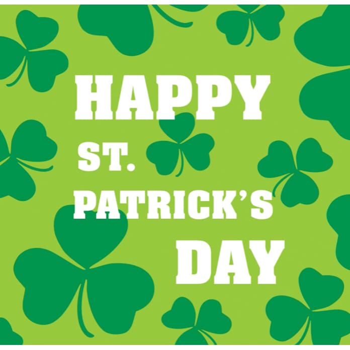 CREATIVE CONVERTING CREATIVE CONVERTING St Patricks Beverage Napkin, 16 ea