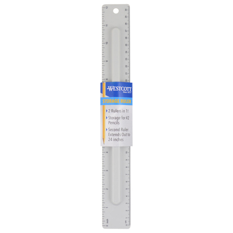 2-Piece Storage Ruler (Pack of 12)