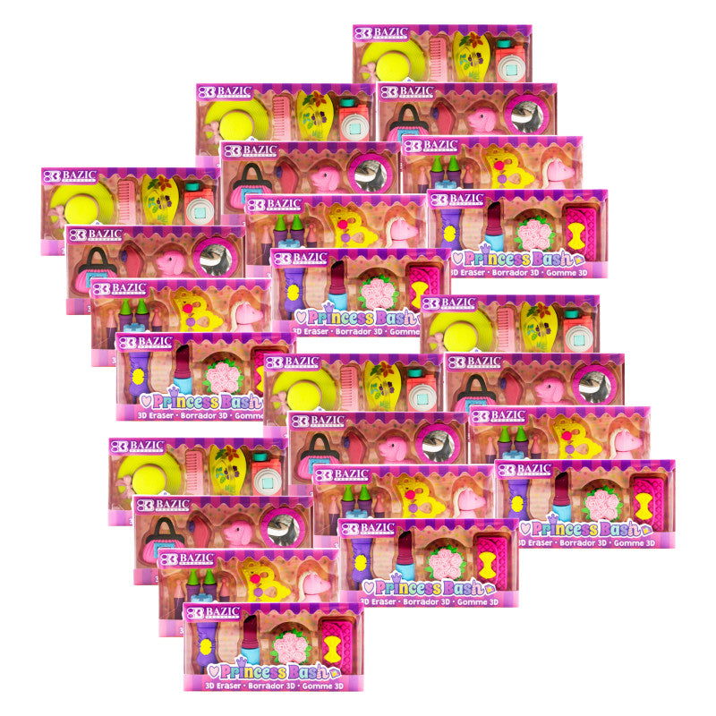 Princess Bash 3D Eraser Sets 24Pks