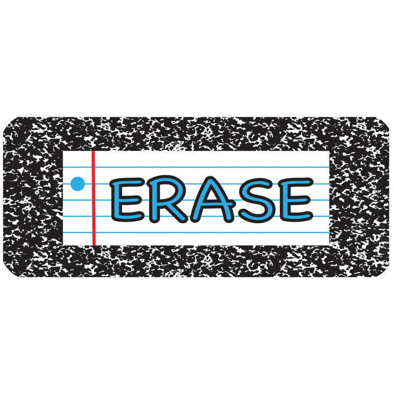 Composition Magnet Whiteboard Erasr 2In X 5In (Pack of 8)