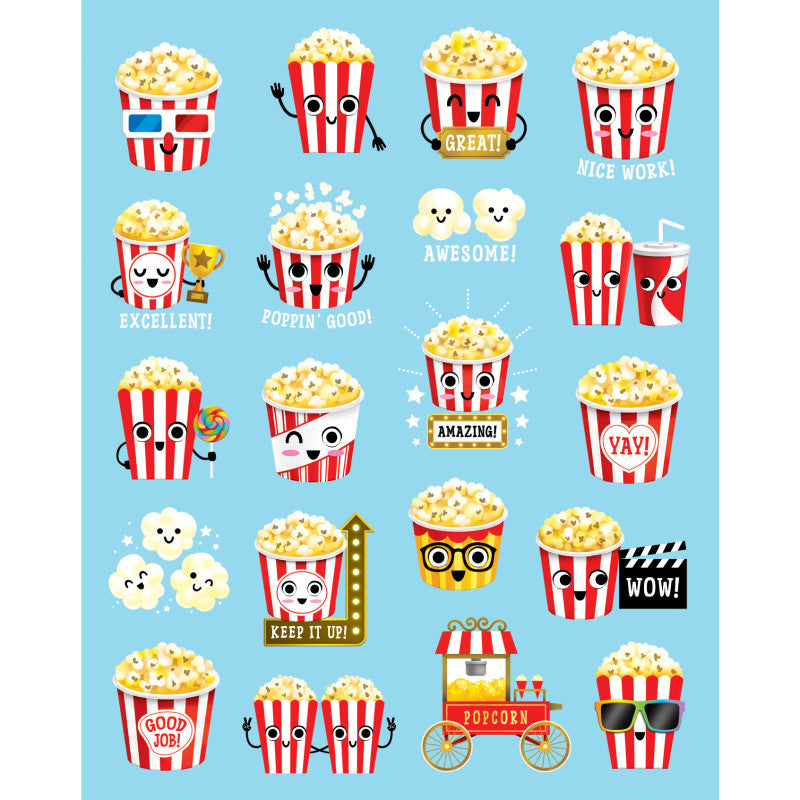 Popcorn Smelly Stickers (Pack of 12)